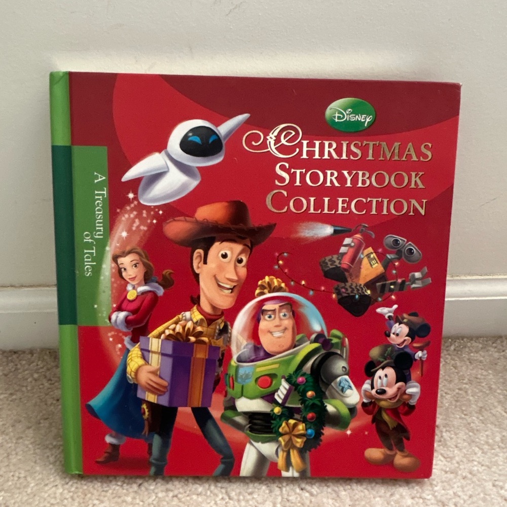 Disney Christmas Storybook Collection with Red and Green Cover